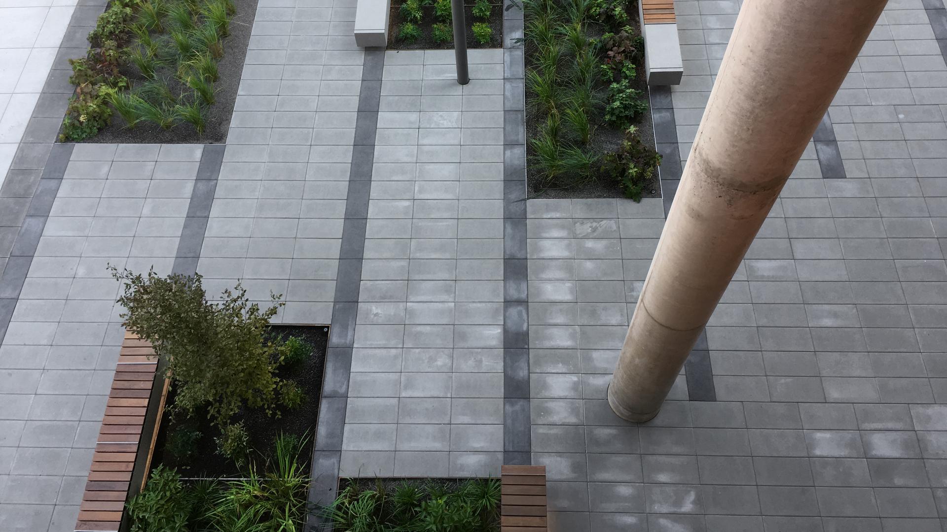 Hardscape detail at the PSU Karl Miller Center